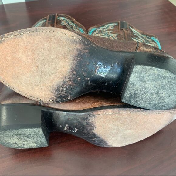 JB Dillon Western Boot Women’s Brown size 10B - Picture 6 of 10